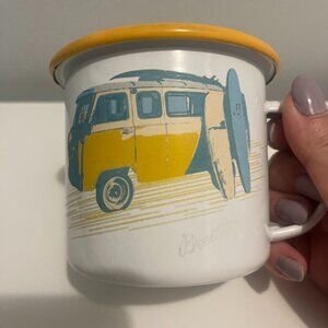 Vintage Breitling Enamel Mug – “Van” Motif – Rare Collectible, Great Condition